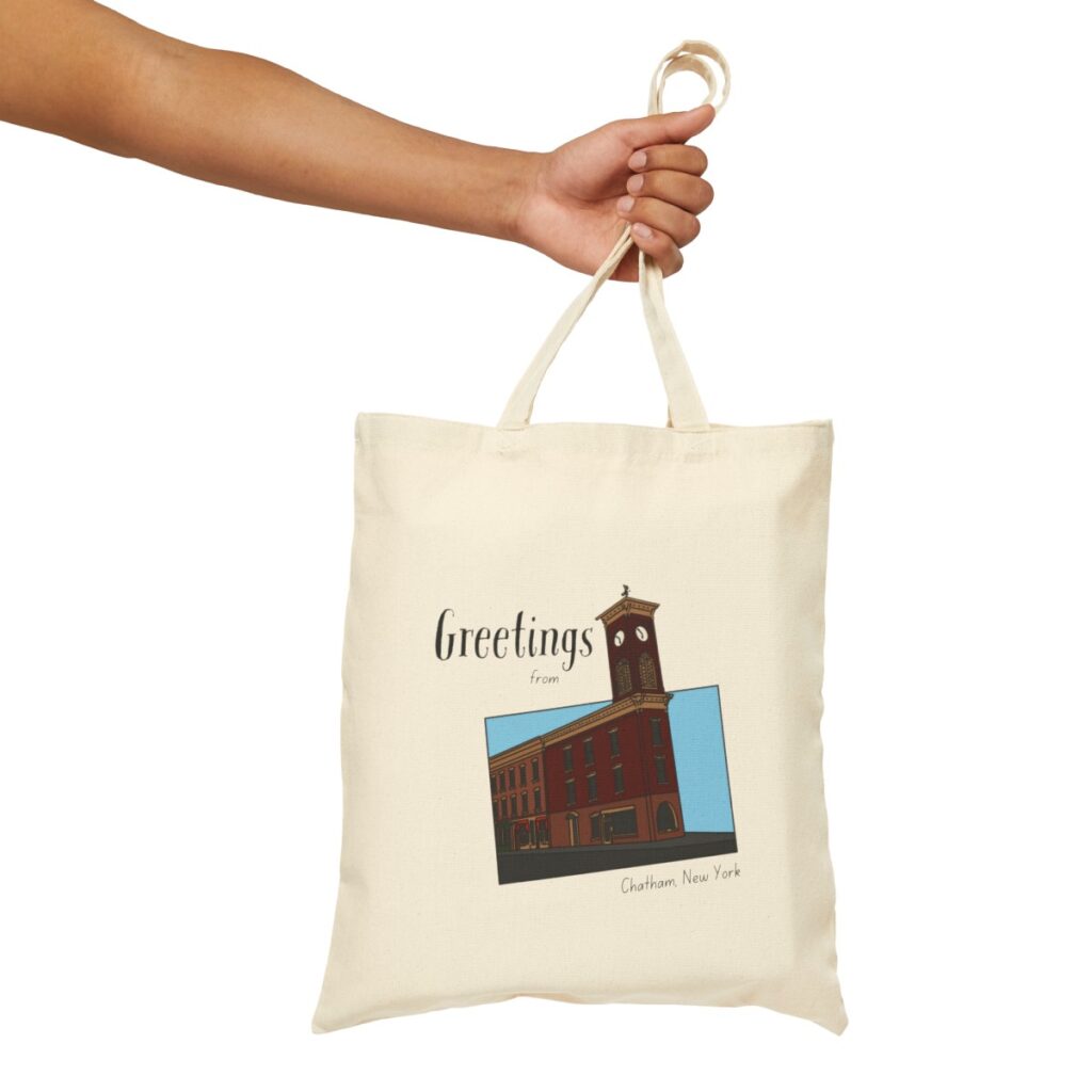 Chatham Village Historical Society clocktower tote bag