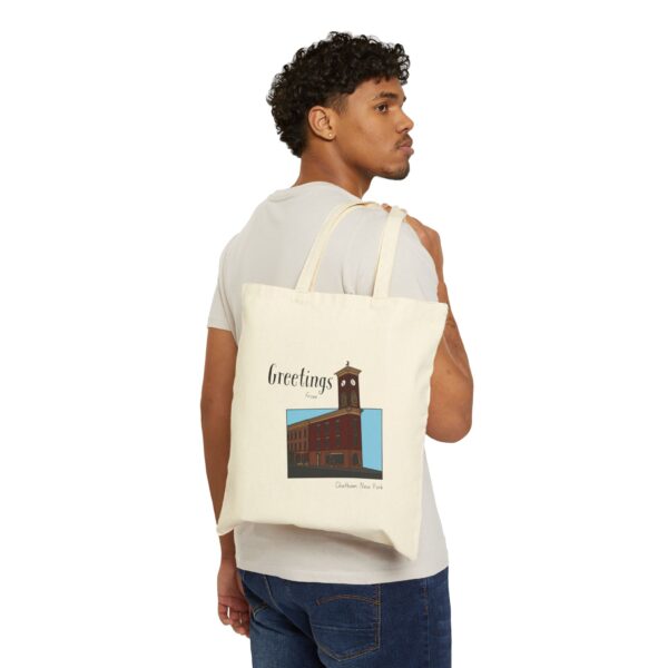 Greetings from Chatham NY Canvas Tote - Image 3