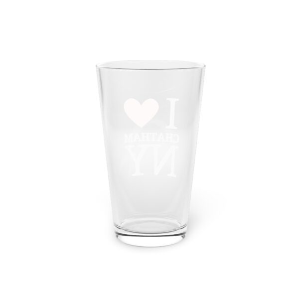 I Love Chatham NY Pint Glass, 16oz - Image 4
